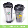 Best design bpa free double wall plastic mug